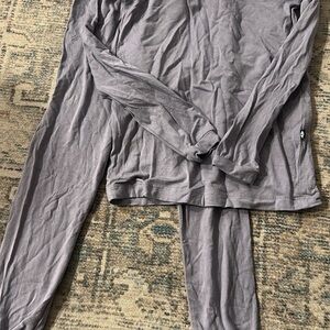 Light Gray Long Sleeve Top and bottom set